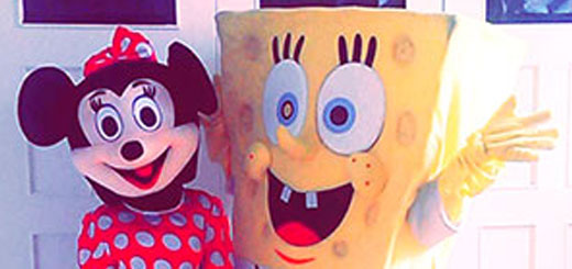 Minnie and SpongeBob