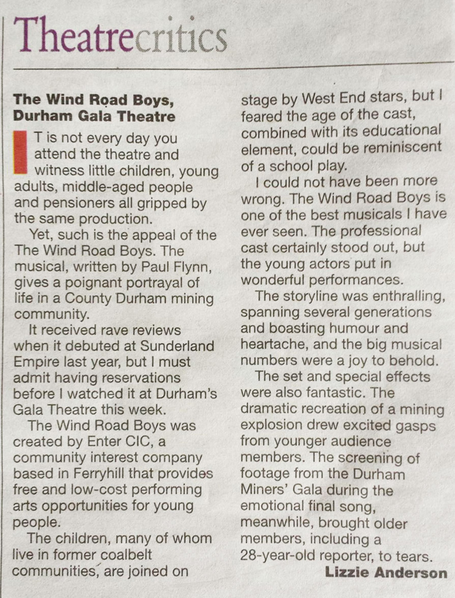 Northern Echo Article